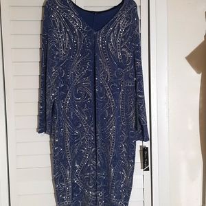 A blue Blu Sage Evening Dress in Size 22W